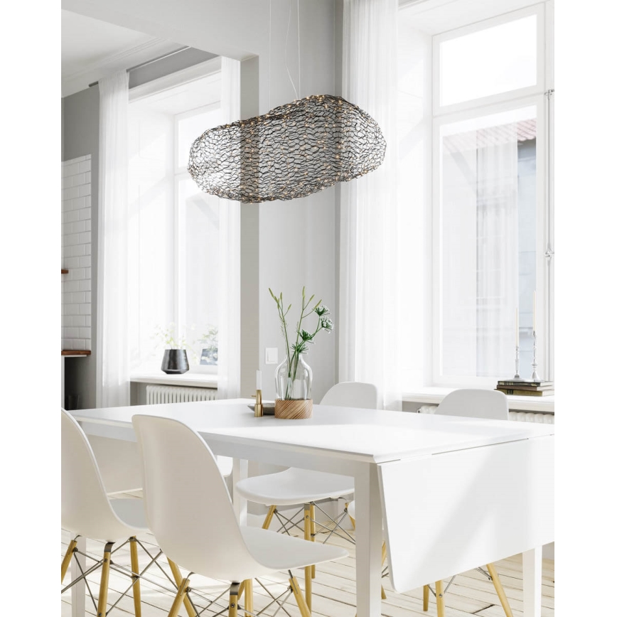 ByRydens - LED-kattokruunu johdossa HAYDEN LED/15W/230V musta