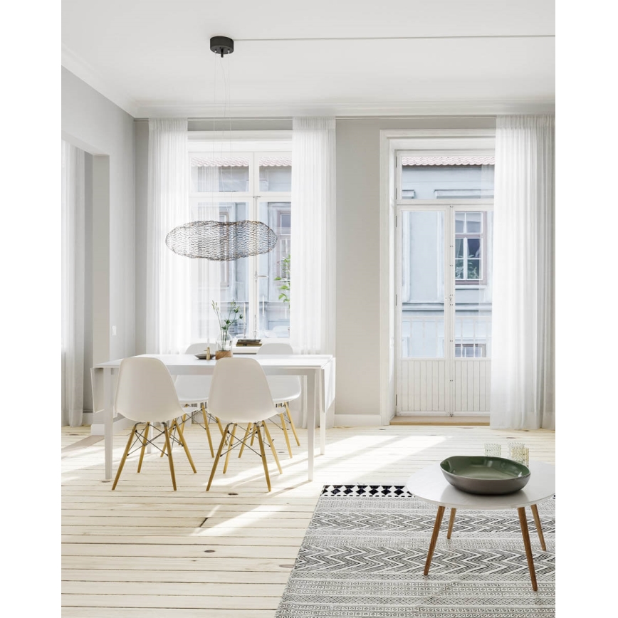 ByRydens - LED-kattokruunu johdossa HAYDEN LED/15W/230V musta