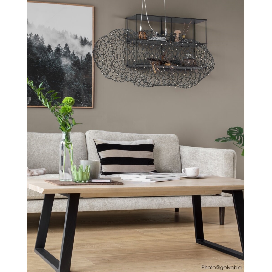 ByRydens - LED-kattokruunu johdossa HAYDEN LED/15W/230V musta