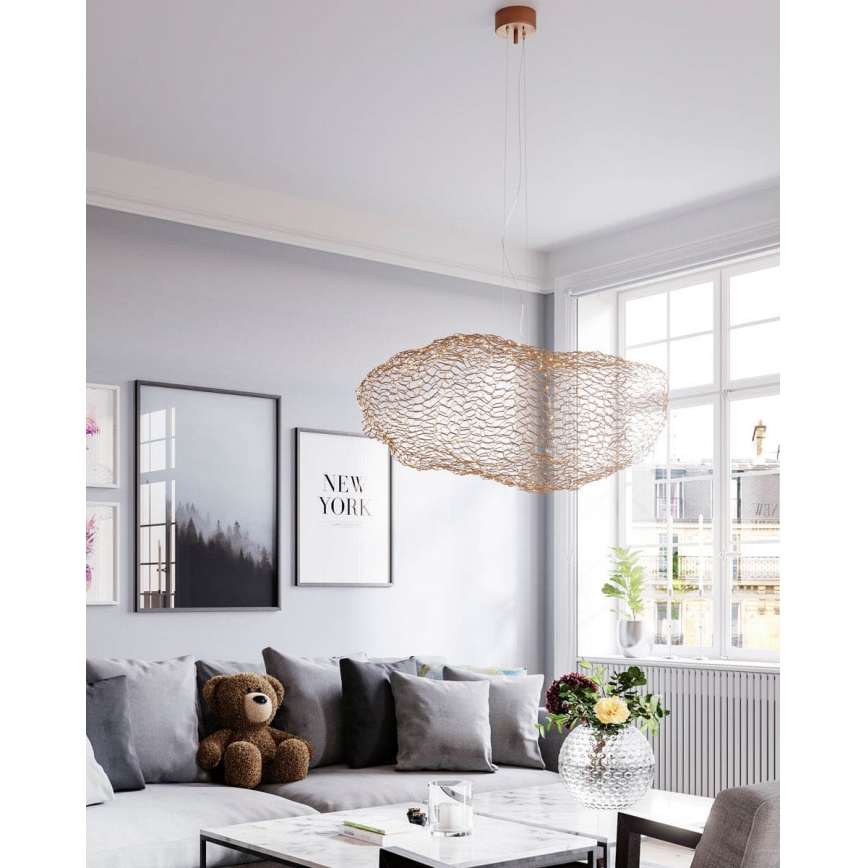 ByRydens - LED-kattokruunu johdossa HAYDEN LED/15W/230V kulta