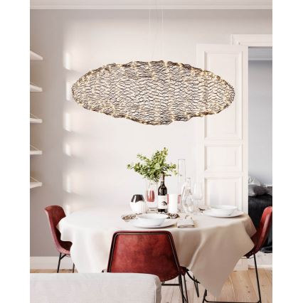 ByRydens - LED-kattokruunu johdossa HAYDEN LED/20W/230V musta