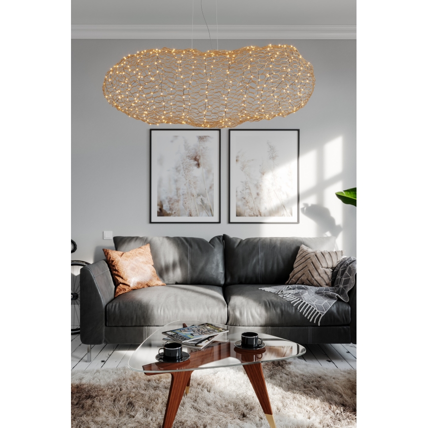 ByRydens - LED-kattokruunu johdossa HAYDEN LED/20W/230V kulta