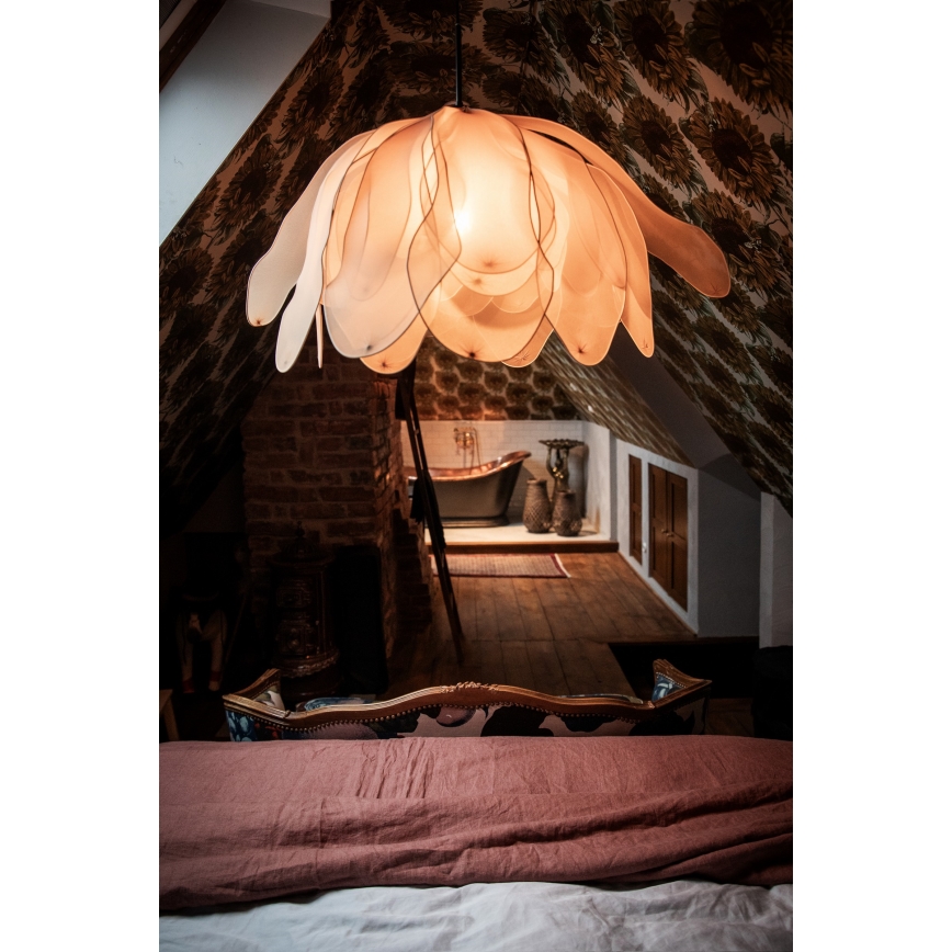 ByRydens - Kattokruunu johdossa LOU LOU 1xE27/5W/230V beige halkaisija 80 cm