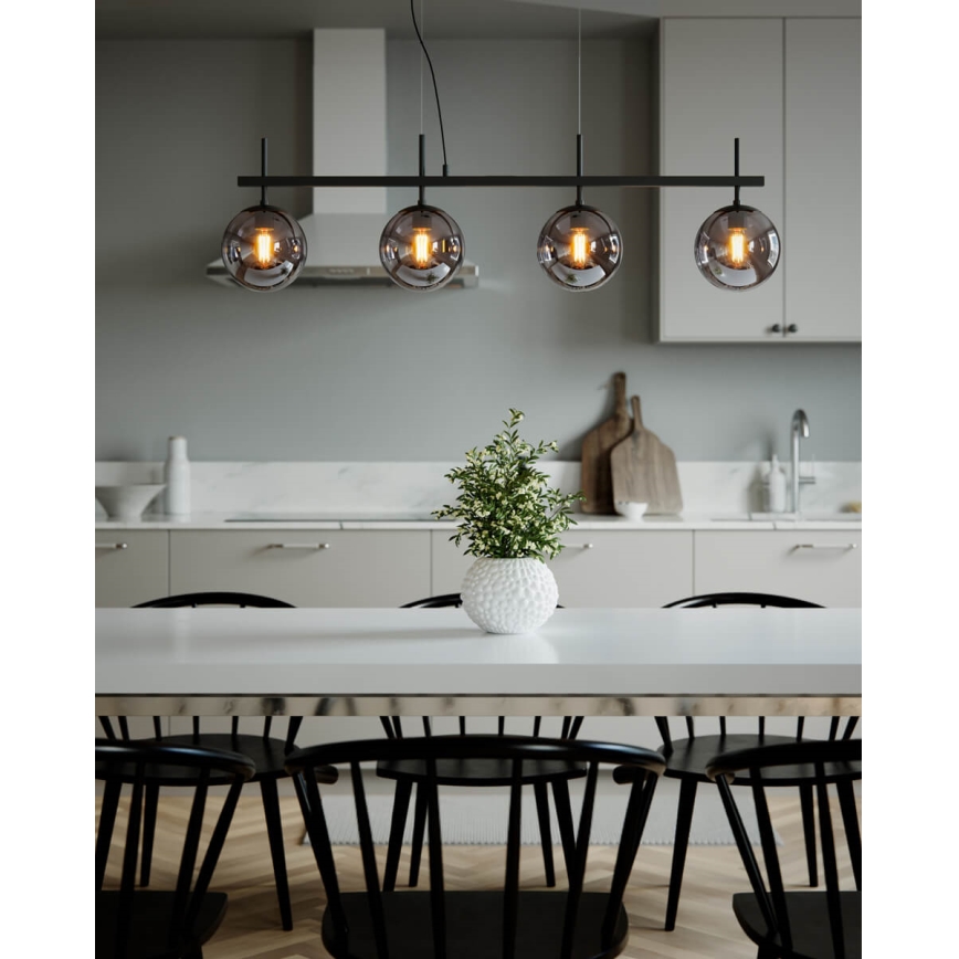 ByRydens - Ripustettava kattovalaisin BOYLE 4xE27/8W/230V