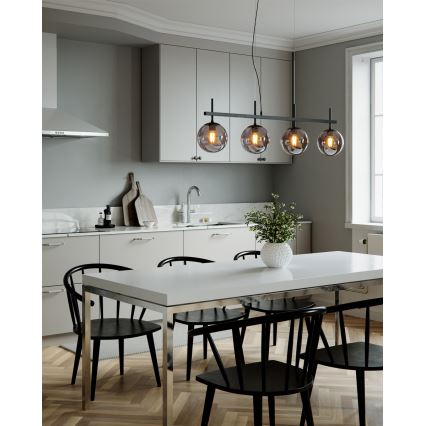 ByRydens - Ripustettava kattovalaisin BOYLE 4xE27/8W/230V