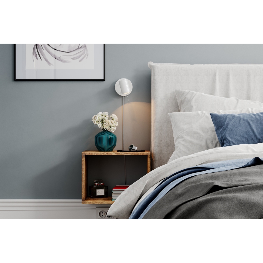 ByRydens - Himmennettävä seinävalaisin CORRECT 1xGU10/7W/230V valkoinen