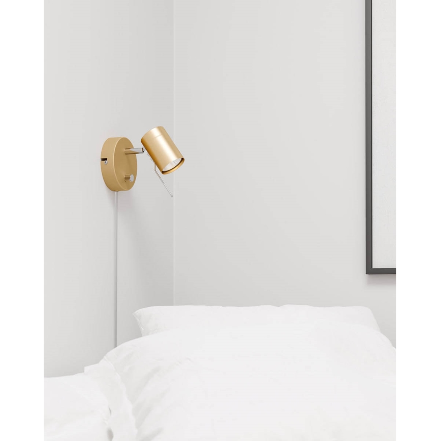 ByRydens - Himmennettävä seinävalaisin CORRECT 1xGU10/7W/230V kulta