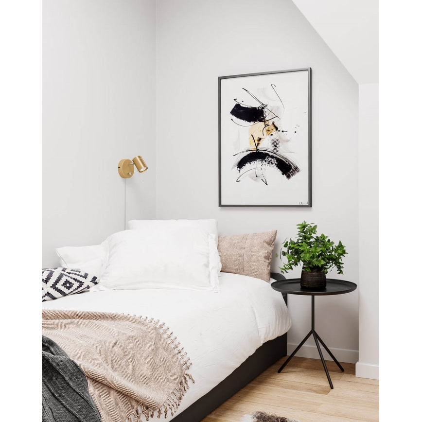 ByRydens - Himmennettävä seinävalaisin CORRECT 1xGU10/7W/230V kulta