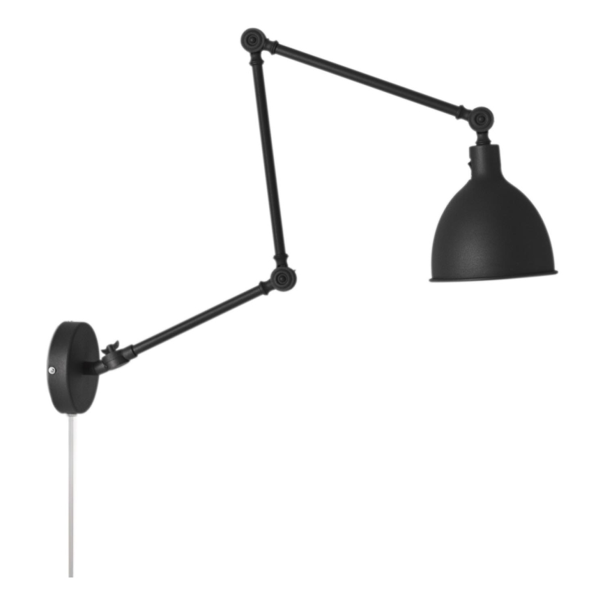 ByRydens - Himmennettävä seinävalaisin BASAARI 1xE27/5W/230V musta
