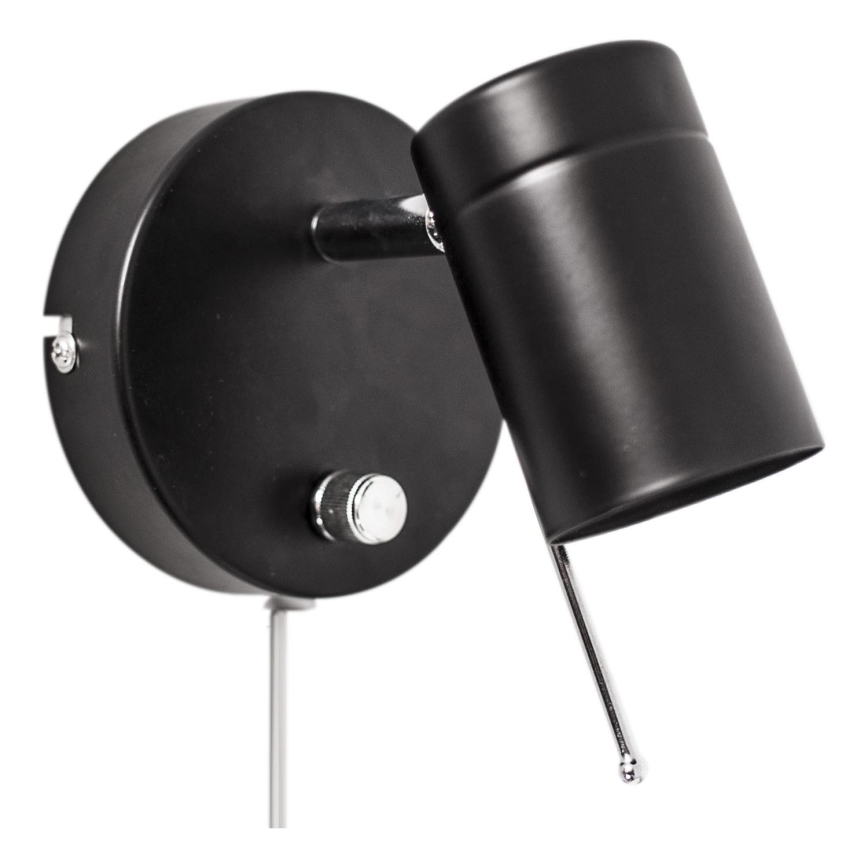 ByRydens - Himmennettävä seinävalaisin CORRECT 1xGU10/7W/230V musta