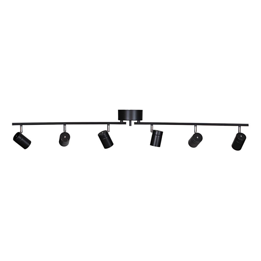 ByRydens - Kohdevalo CORRECT 6xGU10/7W/230V musta halkaisija 30 cm