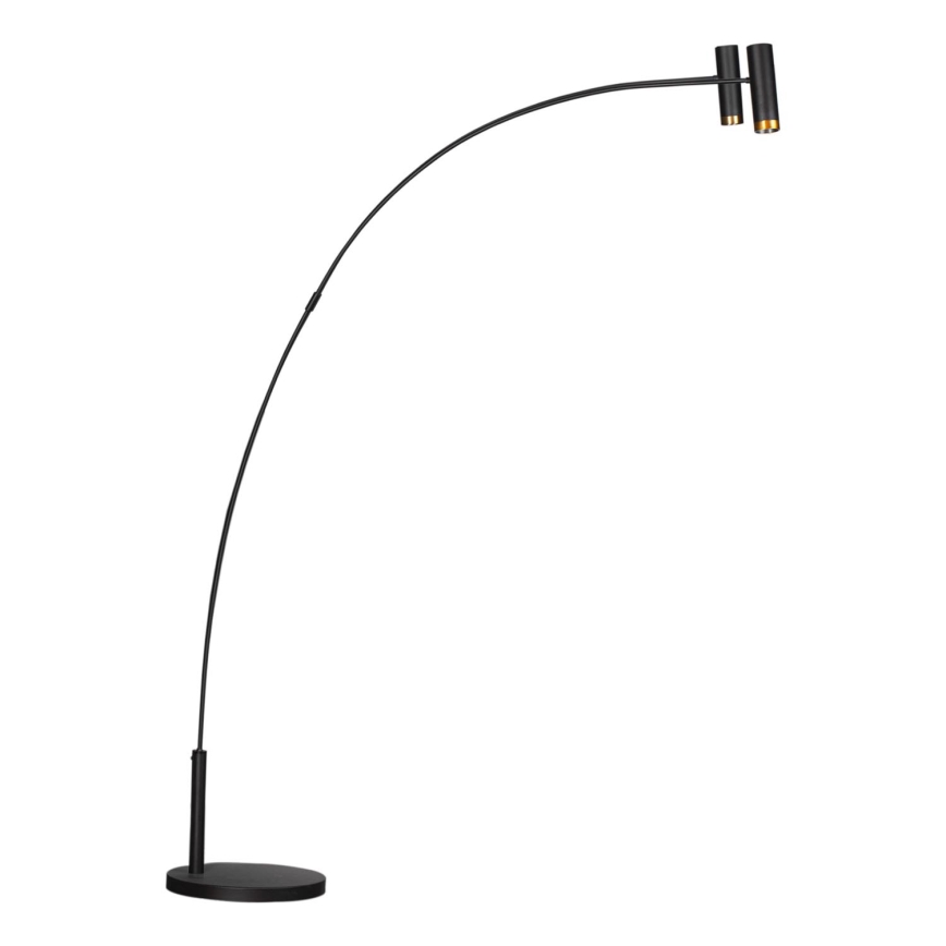 ByRydens - Lattialamppu PULS 2xGU10/5W/230V musta