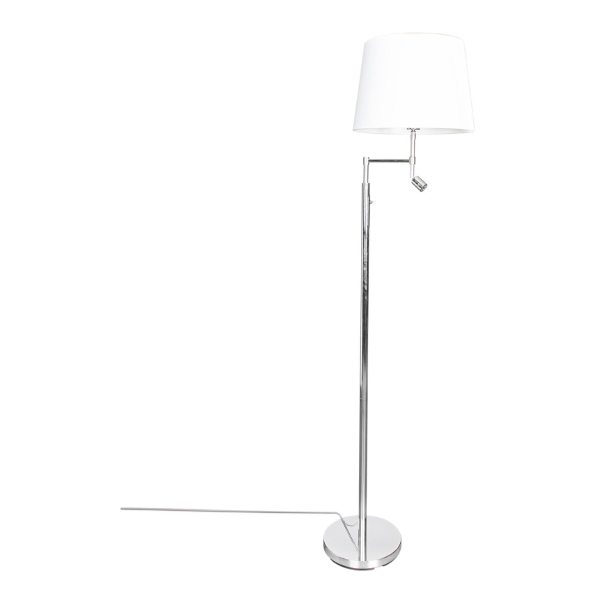 ByRydens - LED-lattiavalaisin ORLANDO 1xE27/5W/230V + LED/3W valkoinen/kiiltävä kromi halkaisija 36 cm