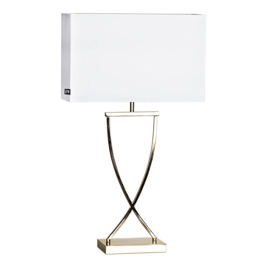 ByRydens - Pöytälamppu OMEGA 1xE27/5W/230V valkoinen/messinki