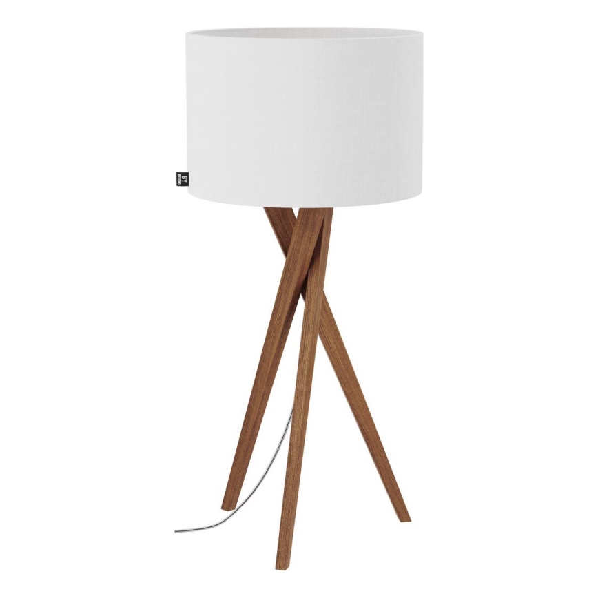 ByRydens - Pöytälamppu VEGA 1xE27/8W/230V valkoinen/tammi