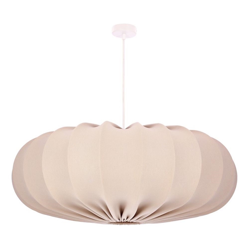 CAFEE-riippuvalaisin johdolla 1xE27/40W/230V, halkaisija 66 cm, beige