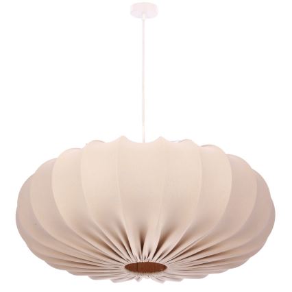 CAFEE-riippuvalaisin johdolla 1xE27/40W/230V, halkaisija 66 cm, beige