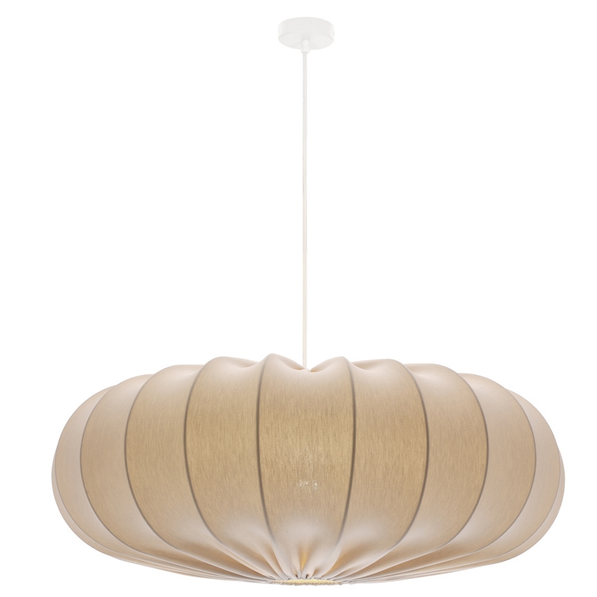 CAFEE-riippuvalaisin johdolla 1xE27/40W/230V, halkaisija 66 cm, beige