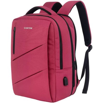 Canyon - Kannettavan tietokoneen reppu 15.6" vaaleanpunainen