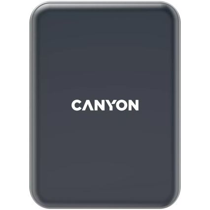 Canyon - Magneettinen auton puhelimen pidike langattomalla lataustoiminnolla Qi 5V kulmikas musta
