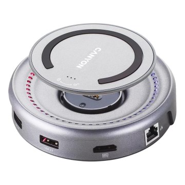 Canyon - Moniporttinen keskitin laturilla ja USB-liitännällä