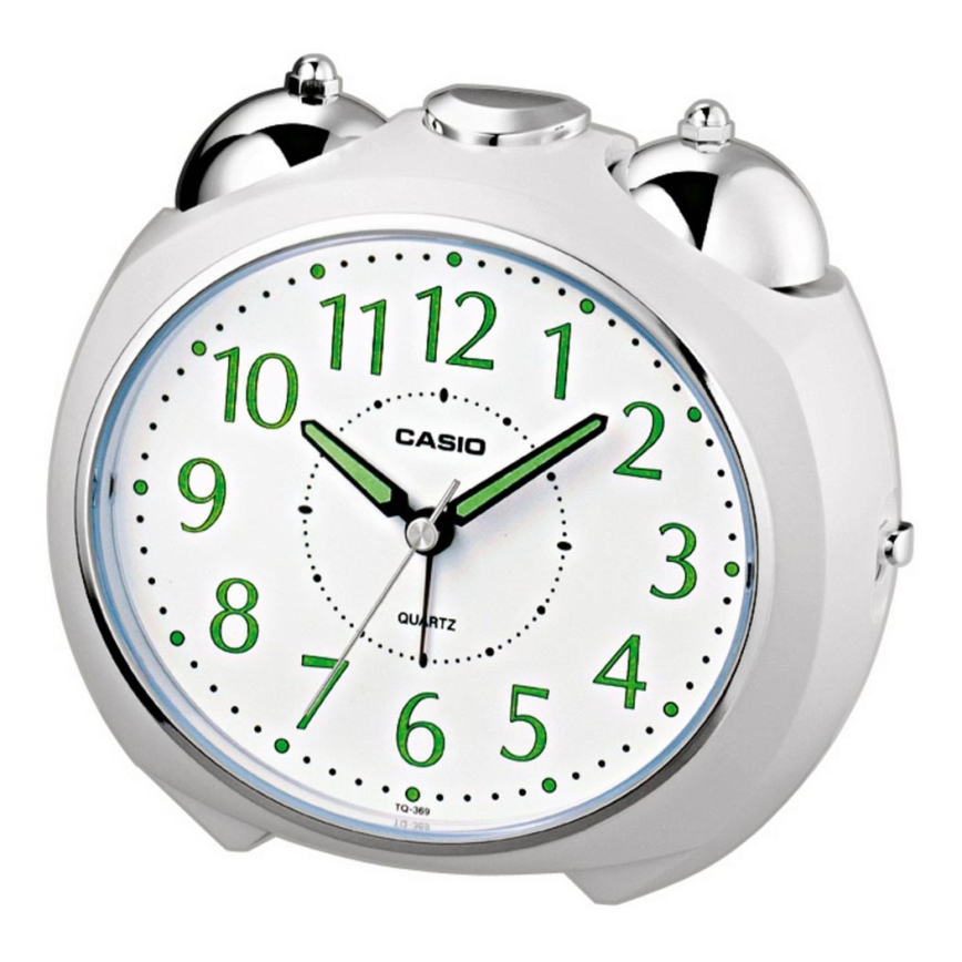 Casio - Herätyskello 1xLR14 valkoinen/kiiltävä kromi