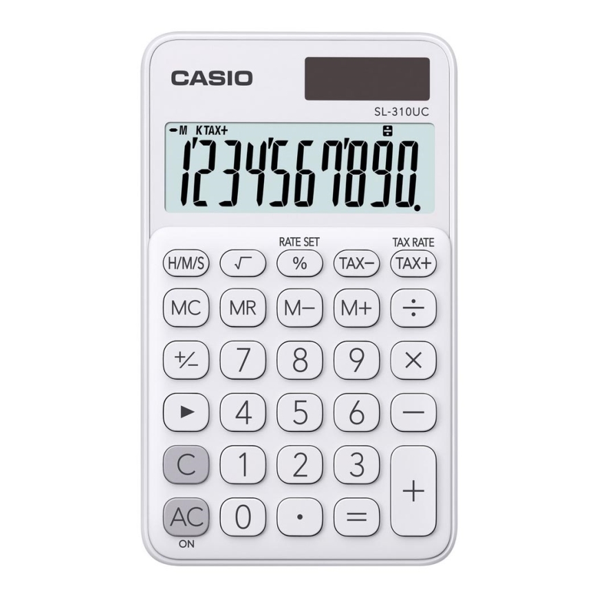 Casio - Taskulaskin 1xLR54 hopea