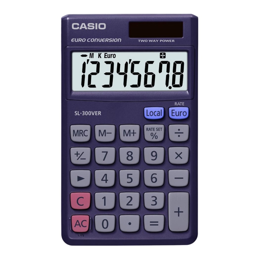 Casio - Taskulaskin 1xLR54 sininen