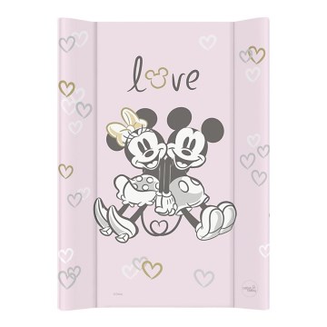 CebaBaby - Hoitomatto kiinteällä laudalla molemminpuolinen DISNEY 50x70 cm pinkki