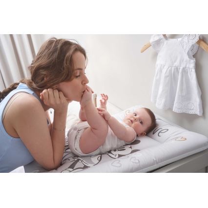 CebaBaby - Vaihtomatto kolmion muotoinen DISNEY Disney 50x70 cm harmaa