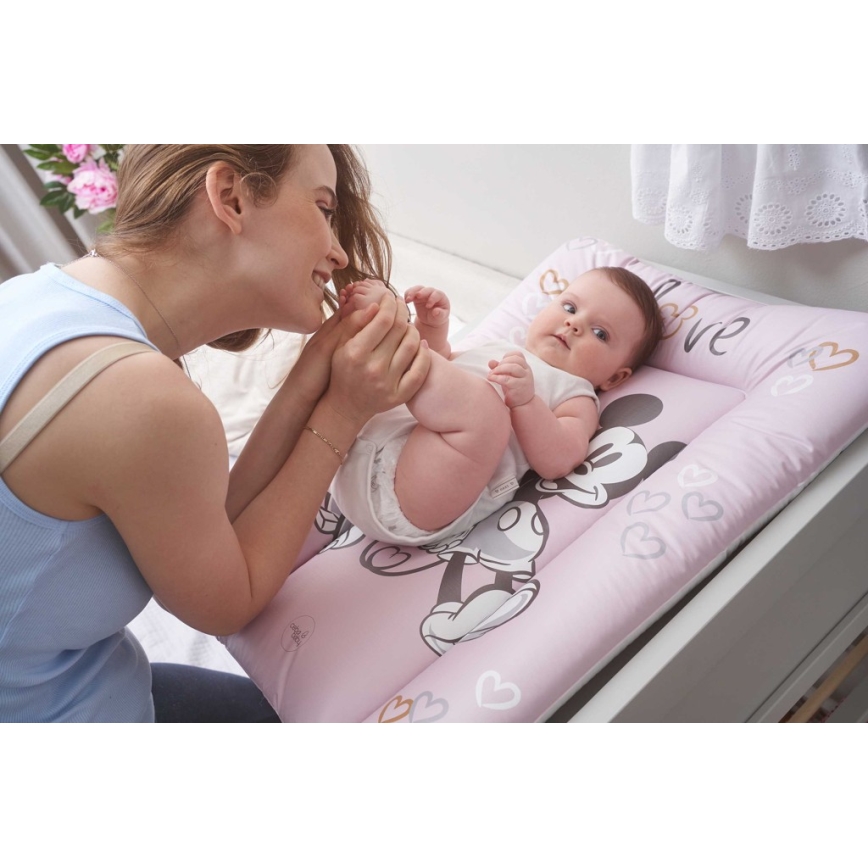 CebaBaby - Vaihtomatto kolmion muotoinen DISNEY Disney 50x70 cm pinkki