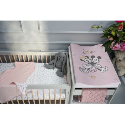 CebaBaby - Vaihtomatto molemminpuolinen COZY DISNEY 50x70 cm pinkki