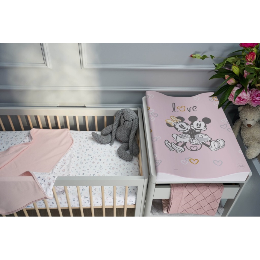 CebaBaby - Vaihtomatto molemminpuolinen COZY DISNEY 50x70 cm pinkki