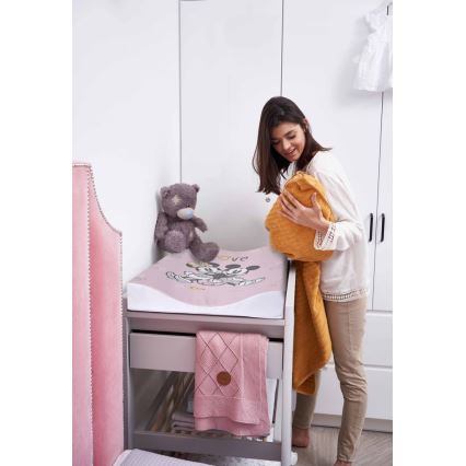 CebaBaby - Vaihtomatto molemminpuolinen COZY DISNEY 50x70 cm pinkki
