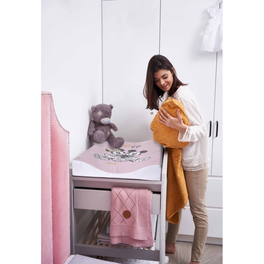 CebaBaby - Vaihtomatto molemminpuolinen COZY DISNEY 50x70 cm pinkki