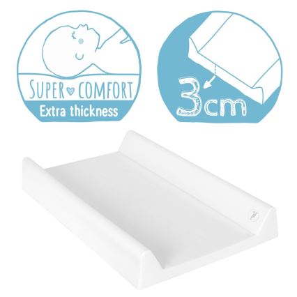 CebaBaby - Vaipanvaihtomatto kiinteällä laudalla molemminpuolinen COMFORT 50x70 cm harmaa