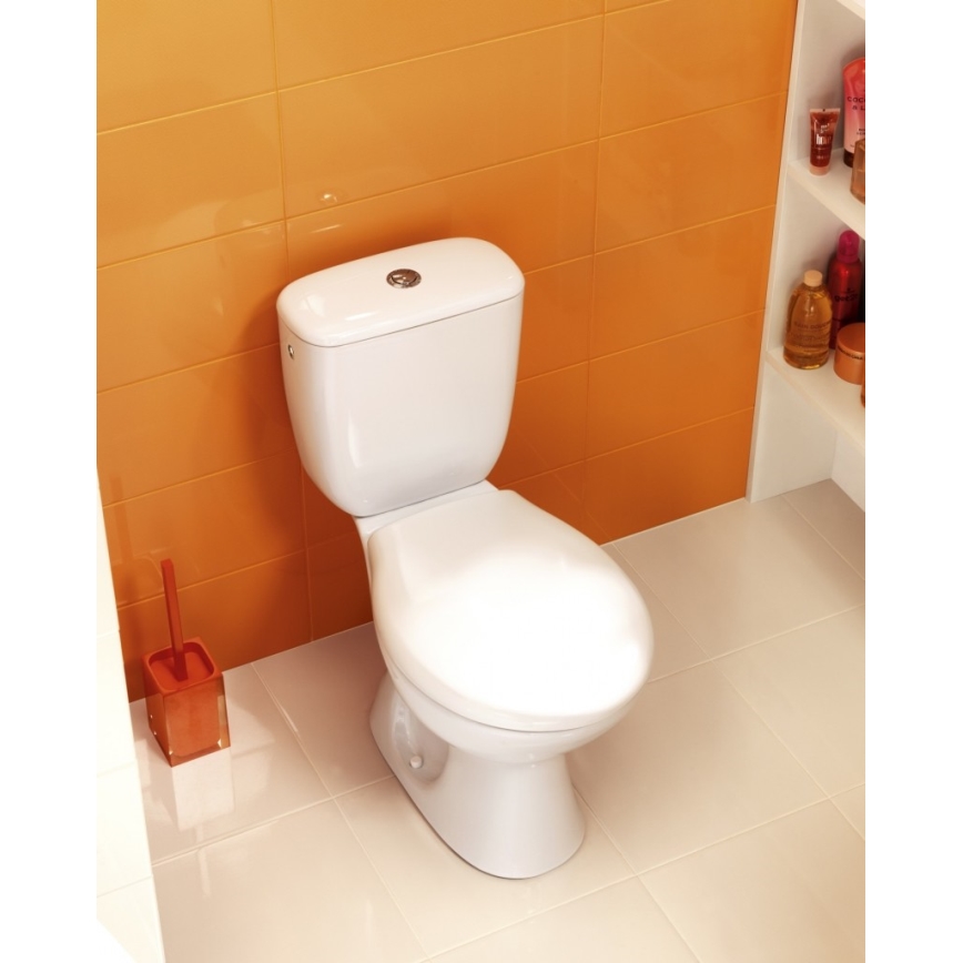 Cersanit K08-029 - Seisova wc-istuin PRESIDENT-istuimella, keramiikka/valkoinen
