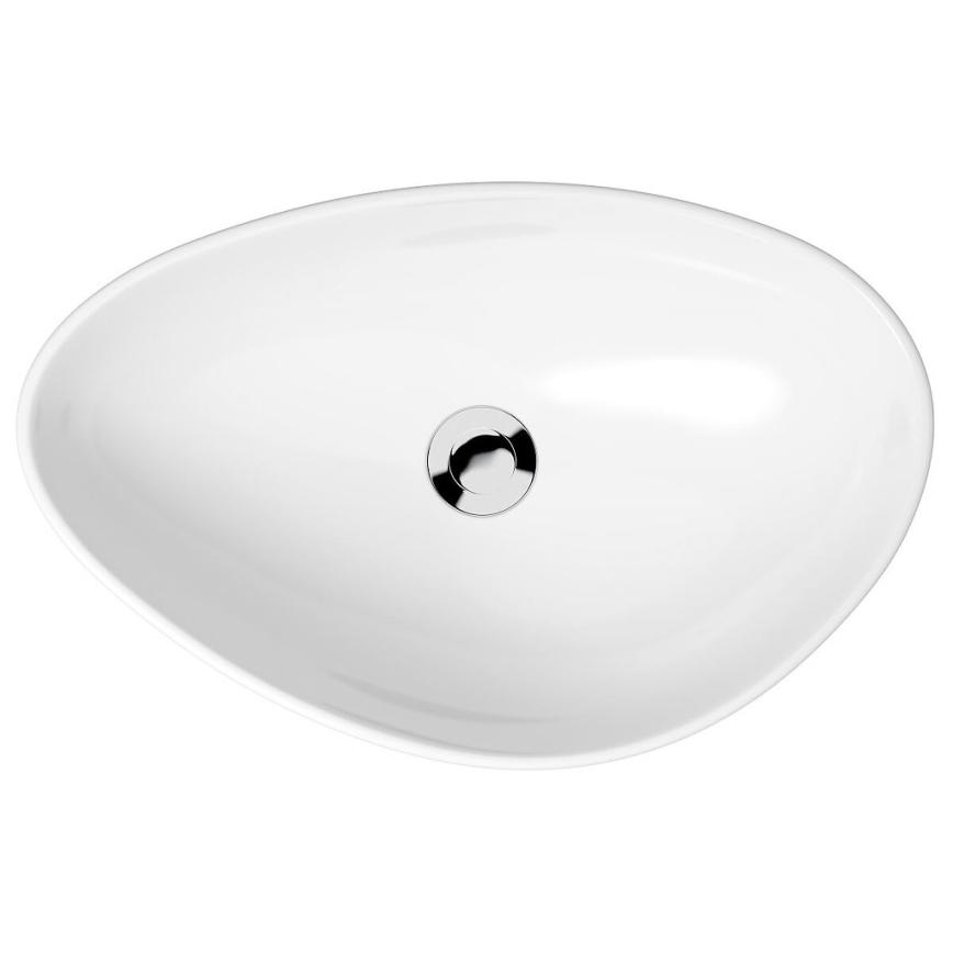 Cersanit K116-052 - MODUO 36,5x56,5 cm tasoon asennettava pesuallas, keramiikka/kiiltävä valkoinen