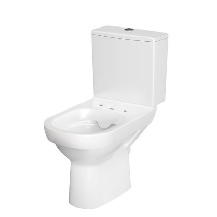 Cersanit K35-037 - Pystysuihku-WC istuimella CITY keramiikka/valkoinen