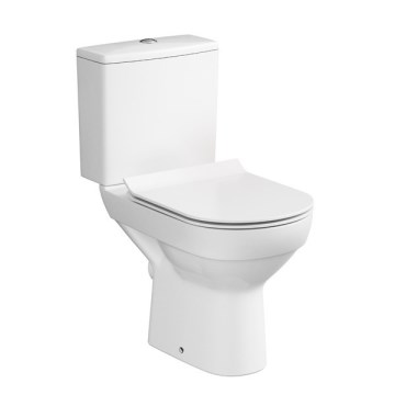 Cersanit K35-037 - Lattiakiinnitteinen WC-istuin istuinkannella CITY keramiikka/valkoinen