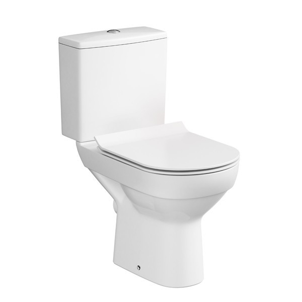 Cersanit K35-037 - Lattiakiinnitteinen WC-istuin istuinkannella CITY keramiikka/valkoinen