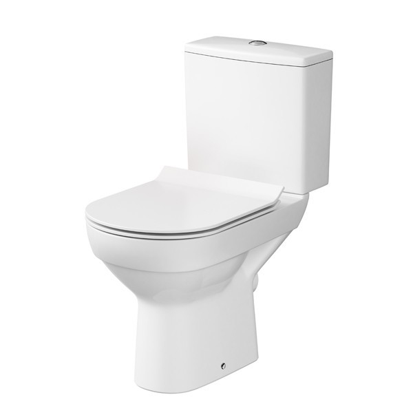 Cersanit K35-037 - Pystysuihku-WC istuimella CITY keramiikka/valkoinen