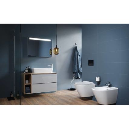 Cersanit K701-104 - Ripustettava WC-istuin CITY OVAL, keramiikka/valkoinen, istuinrengas mukana