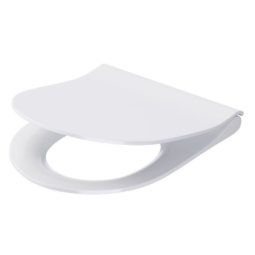 Cersanit K701-104 - Ripustettava WC-istuin CITY OVAL, keramiikka/valkoinen, istuinrengas mukana