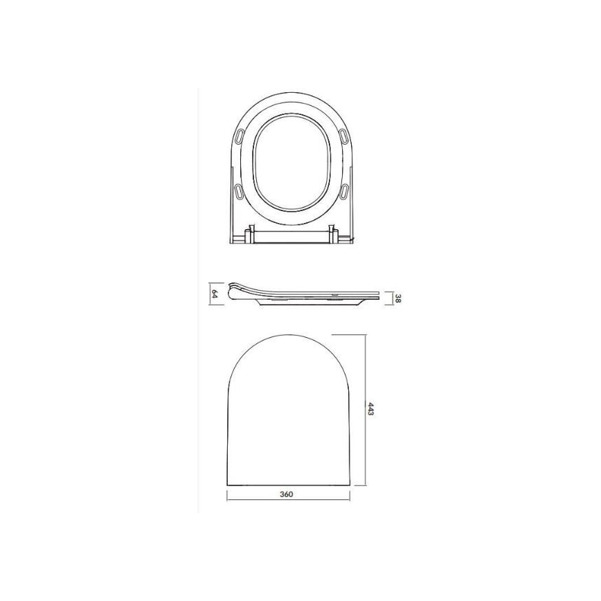 Cersanit K701-104 - Ripustettava WC-istuin CITY OVAL, keramiikka/valkoinen, istuinrengas mukana