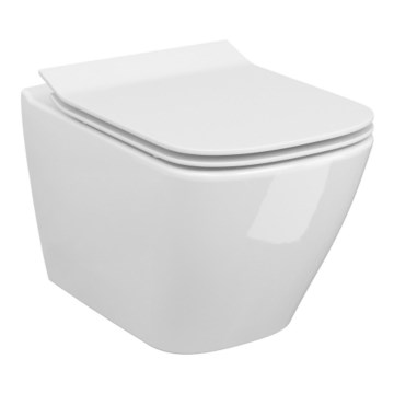Cersanit S701-405-ECO - Seinä-WC-istuin istuinkannella CITY, keramiikka/valkoinen