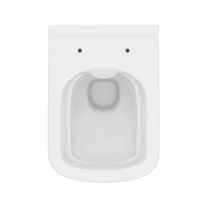 Cersanit S701-405 - Seinään kiinnitettävä WC-istuin CITY SQUARE istuinkannella, keraaminen/valkoinen