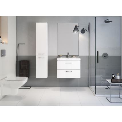 Cersanit S801-149-DSM - Ripustettava kylpyhuoneen kaappi altaan kanssa ELODY 46x80 cm valkoinen