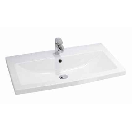 Cersanit S801-149-DSM - Ripustettava kylpyhuoneen kaappi altaan kanssa ELODY 46x80 cm valkoinen