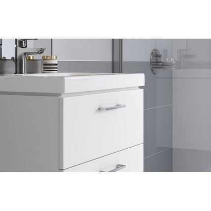 Cersanit S801-149-DSM - Ripustettava kylpyhuonekaappi pesualtaalla LARA 46x80 cm valkoinen